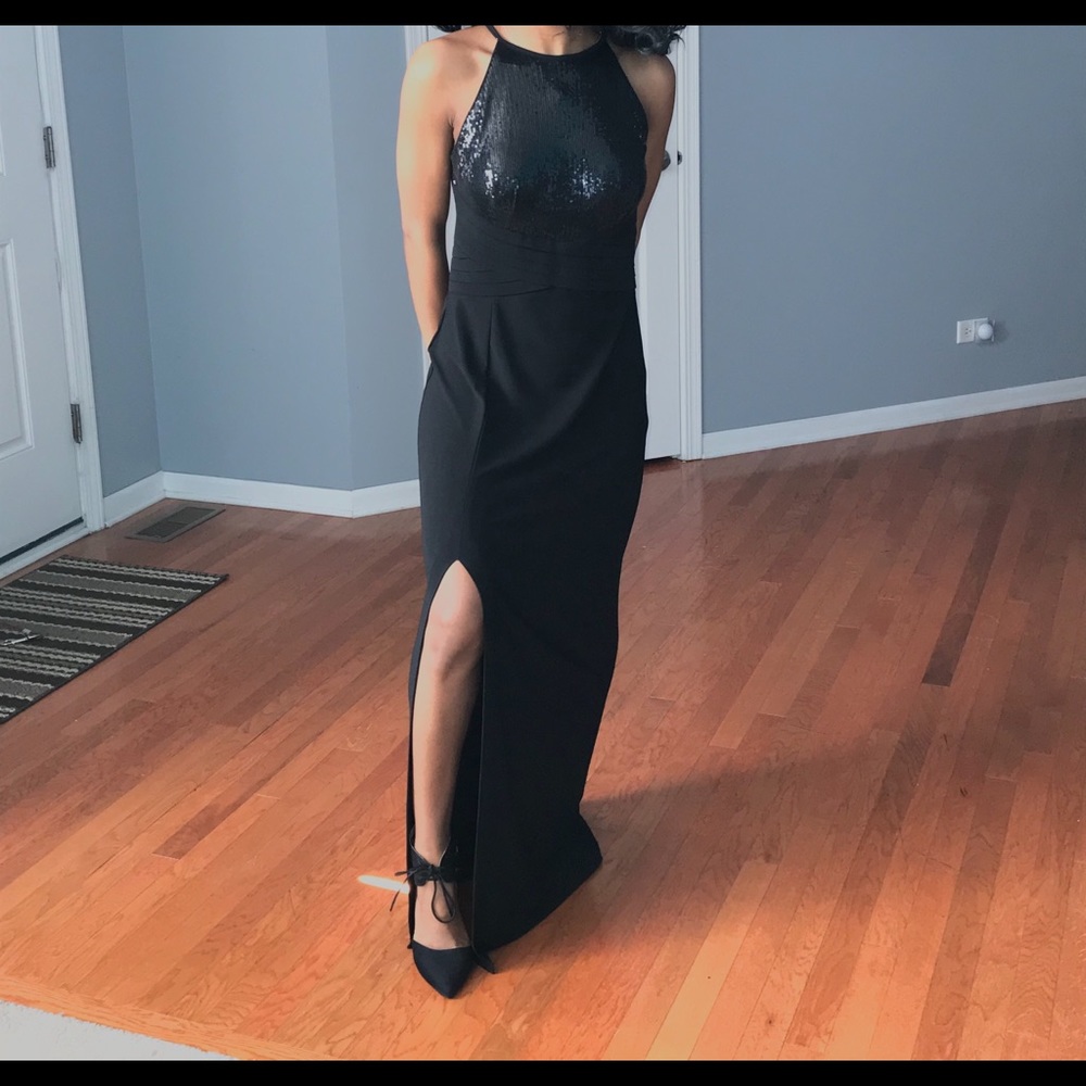 Black Maxi Prom Dress